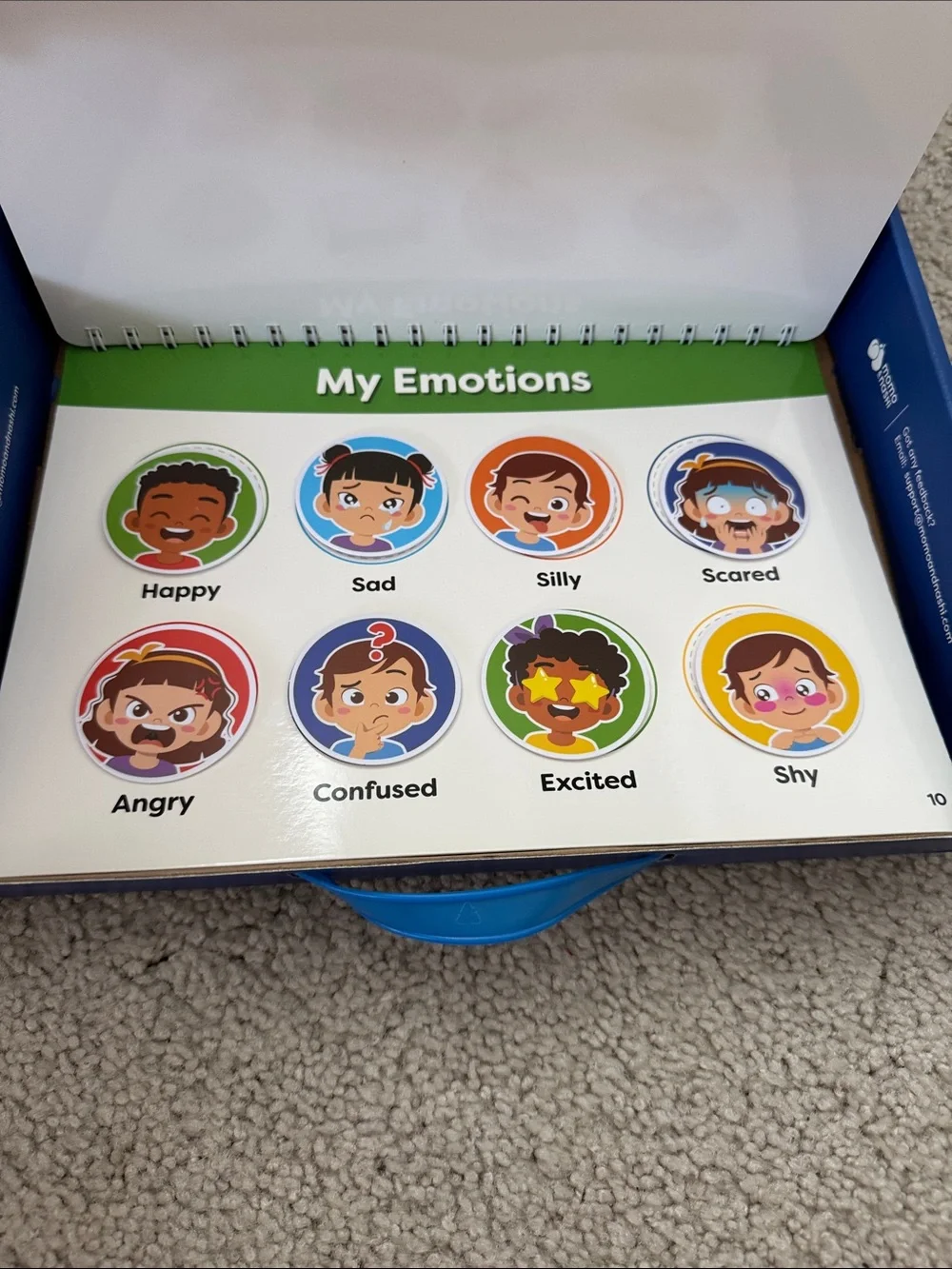 Busy Book Montessori Method Activity Book for Kids - Blue